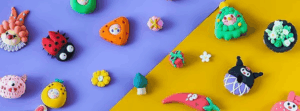 mini sculptures made using air dry clay