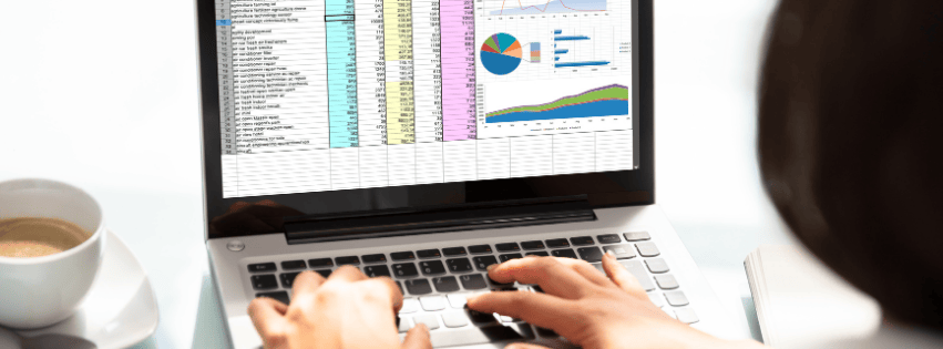 someone working on a Excel spreadsheet
